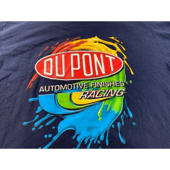 Vintage Jeff Gordon T-Shirt Mens XXL Navy DuPont Racing NASCAR Chase Authentics - Picture 5 of 10